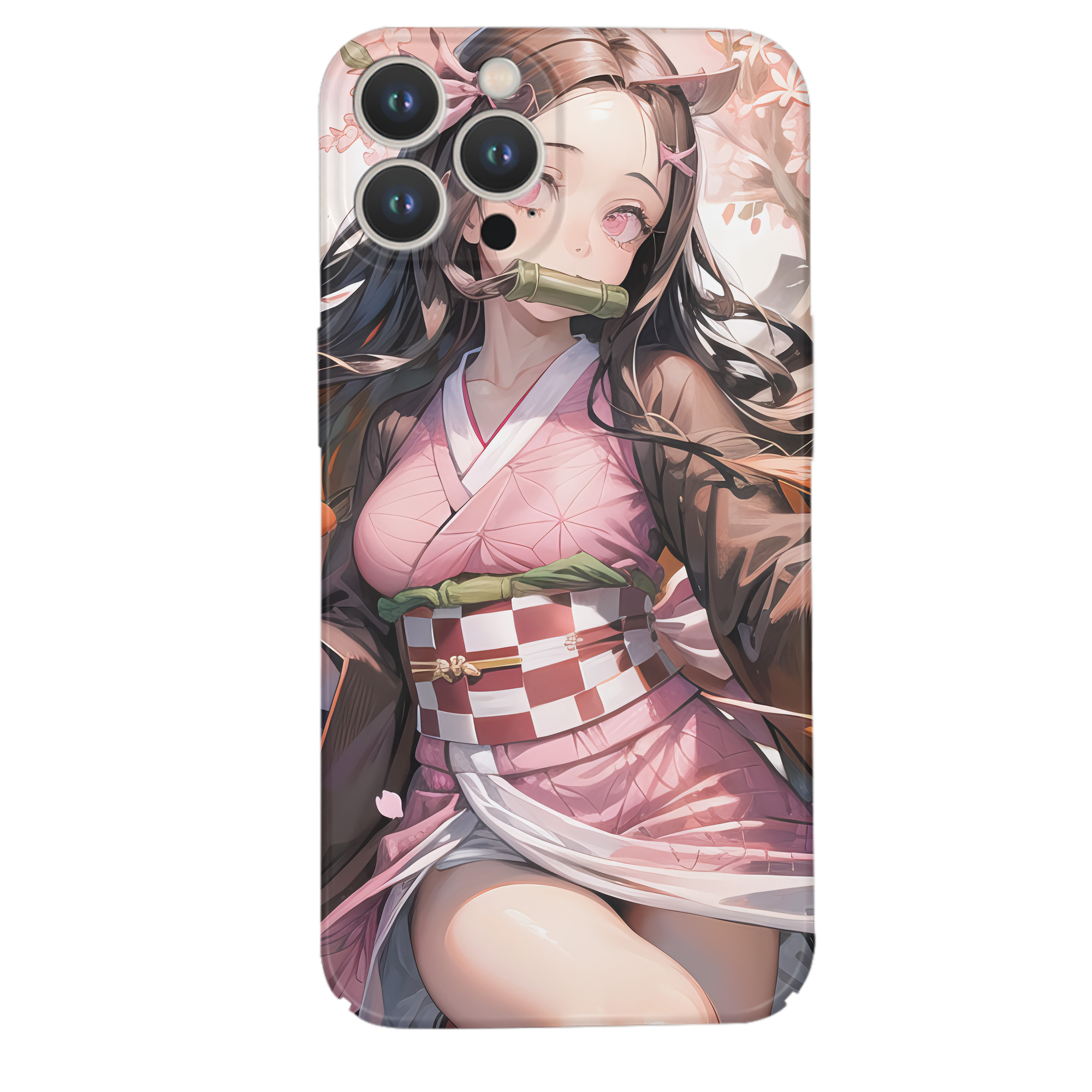 （画像用） 鬼滅の刃（きめつのやいば）竈門 禰󠄀豆子／かまど ねずこ Kamado Nezuko 【iPhone 14シリーズ対応】ハードケース